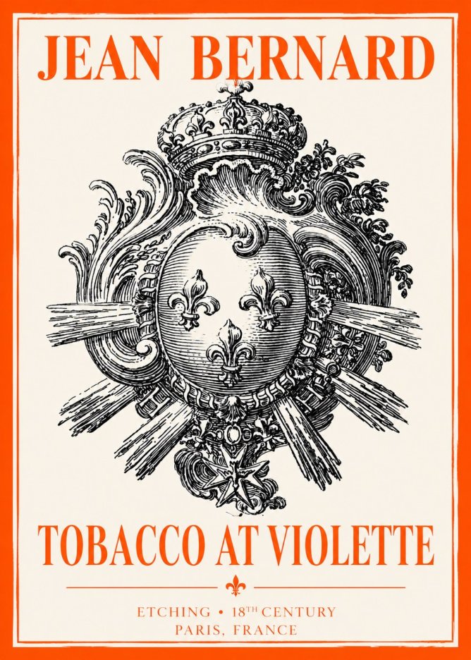 Jean Bernard Tobacco at Violette No2 - Plakat
