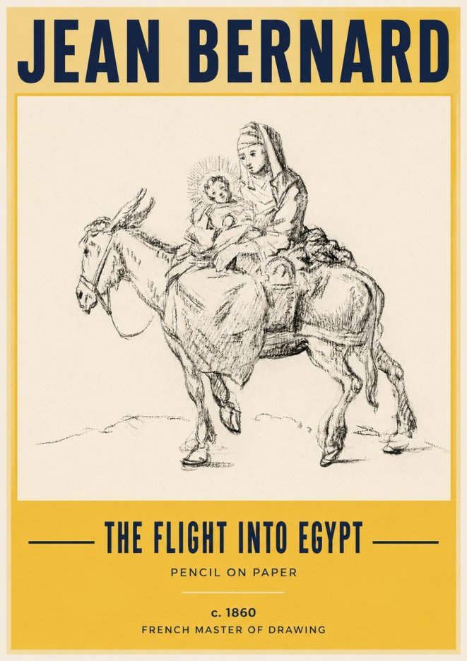 Jean Bernard The Flight into Egypt No3 - Plakat