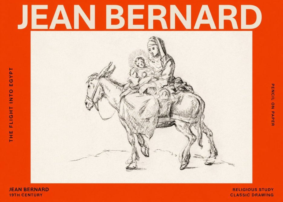 Jean Bernard The Flight into Egypt No6 - Plakat