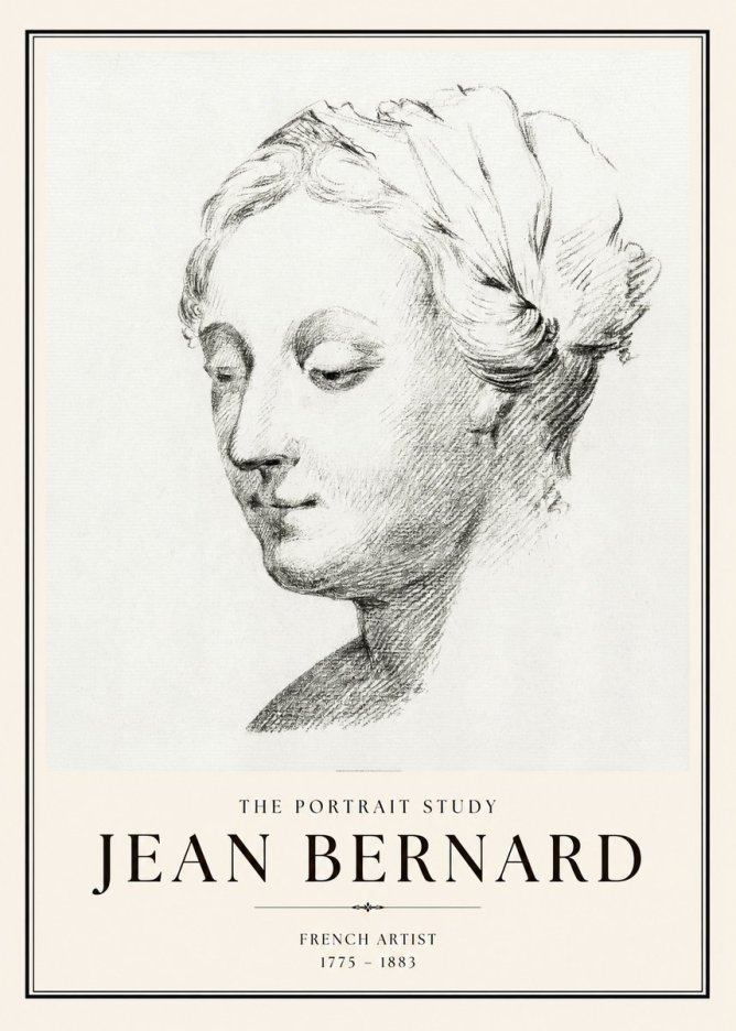 Jean Bernard Study of a Woman No2 - Plakat