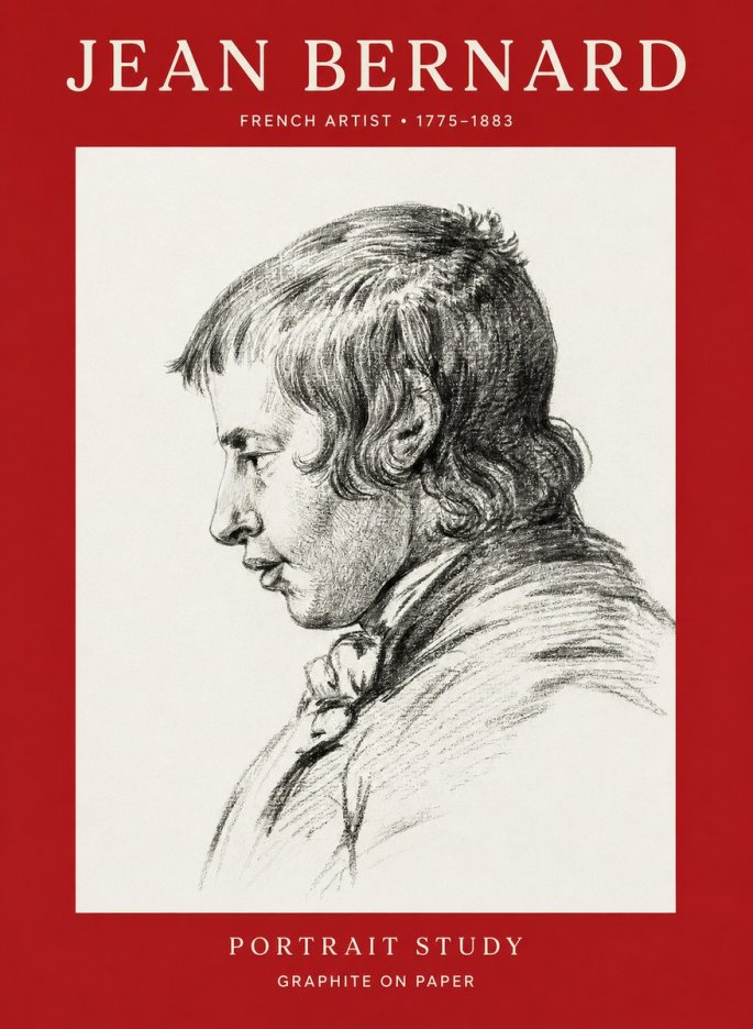 Jean Bernard Portrait Study III No1 - Plakat