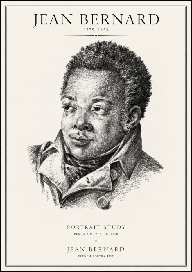 Jean Bernard Portrait Study V No1 - Plakat
