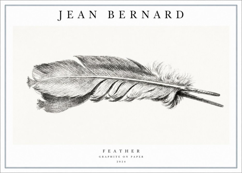 Jean Bernard Feather No1 - Plakat