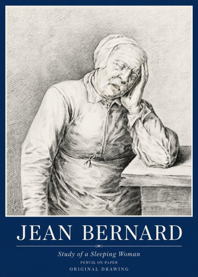 Jean Bernard Resting No6 - Plakat