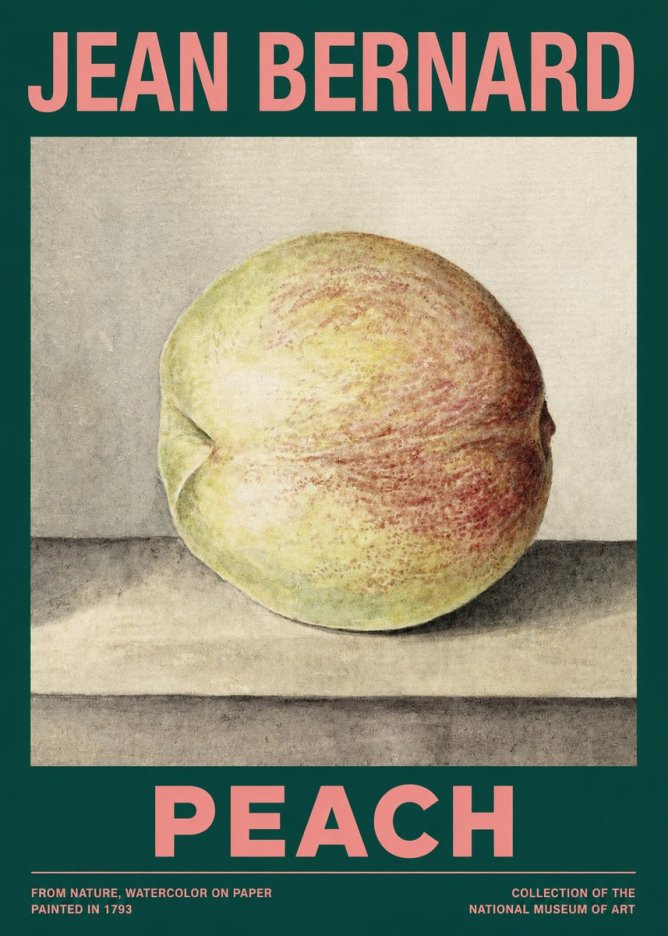 Jean Bernard Peach No2 - Plakat