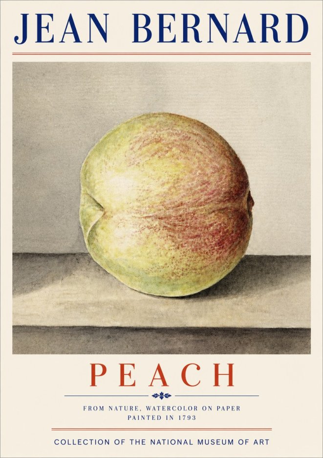 Jean Bernard Peach No4 - Plakat