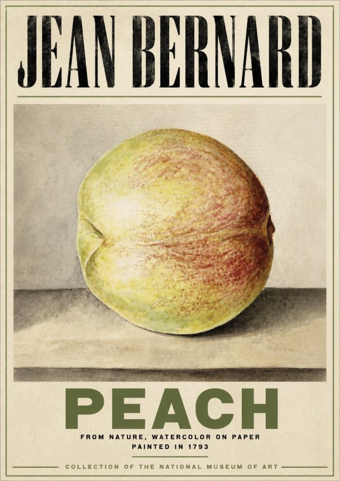Jean Bernard Peach No6 - Plakat