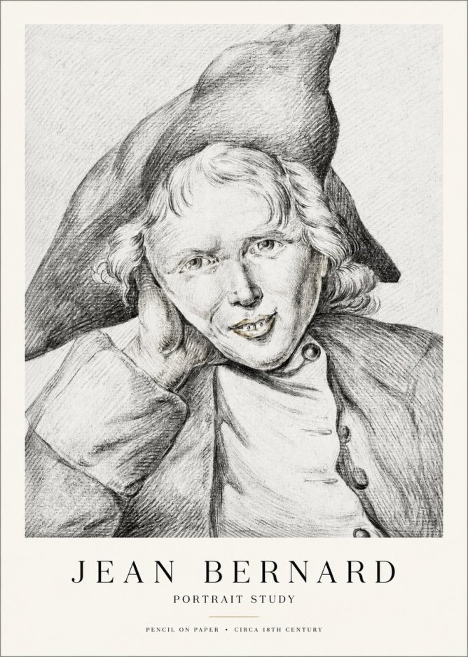 Jean Bernard Portrait Study VII No1 - Plakat