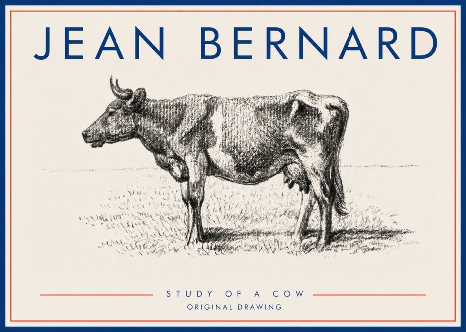 Jean Bernard Cow I No5 - Plakat