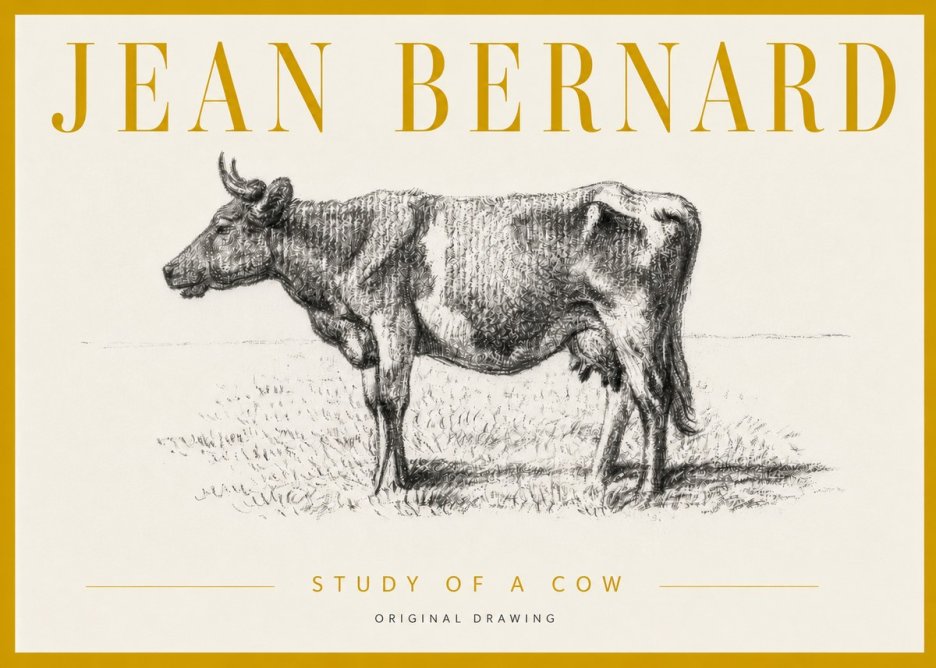Jean Bernard Cow I No6 - Plakat