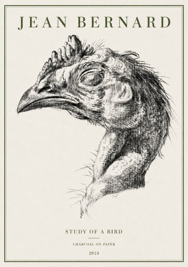 Jean Bernard Study of Form II No5 - Plakat
