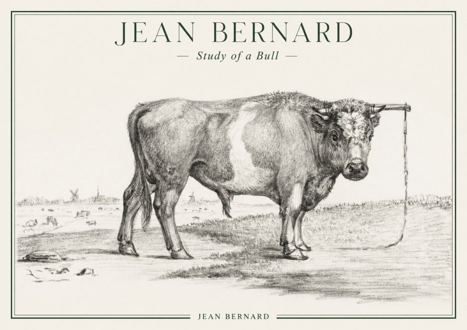 Jean Bernard Study of a Bull III No1 - Plakat