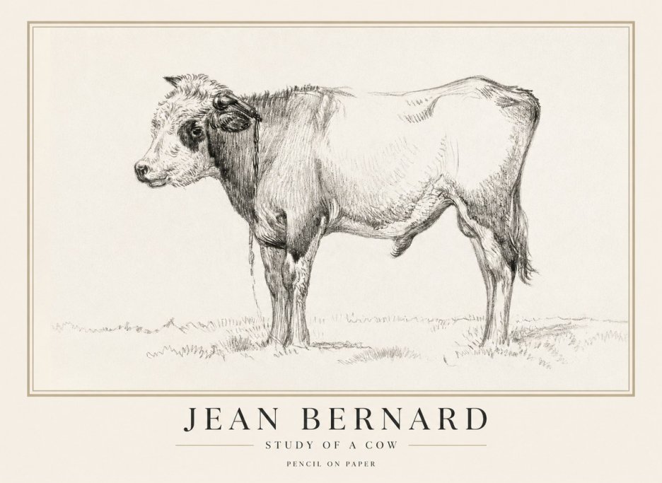 Jean Bernard The Young Bull No5 - Plakat