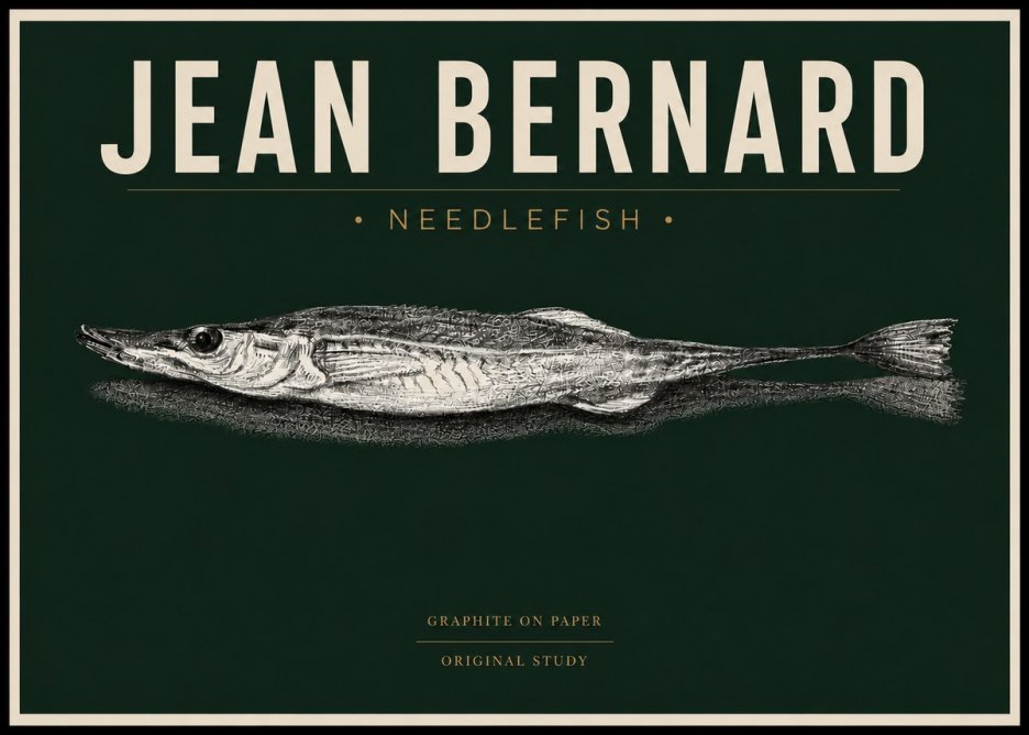 Jean Bernard Needlefish No4 - Plakat