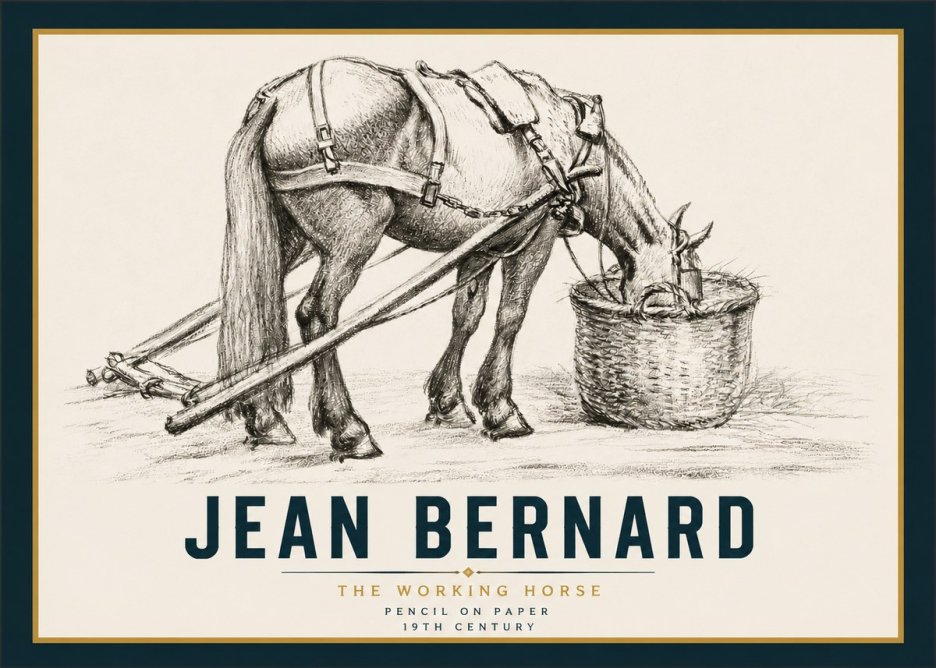 Jean Bernard The Working Horse No4 - Plakat