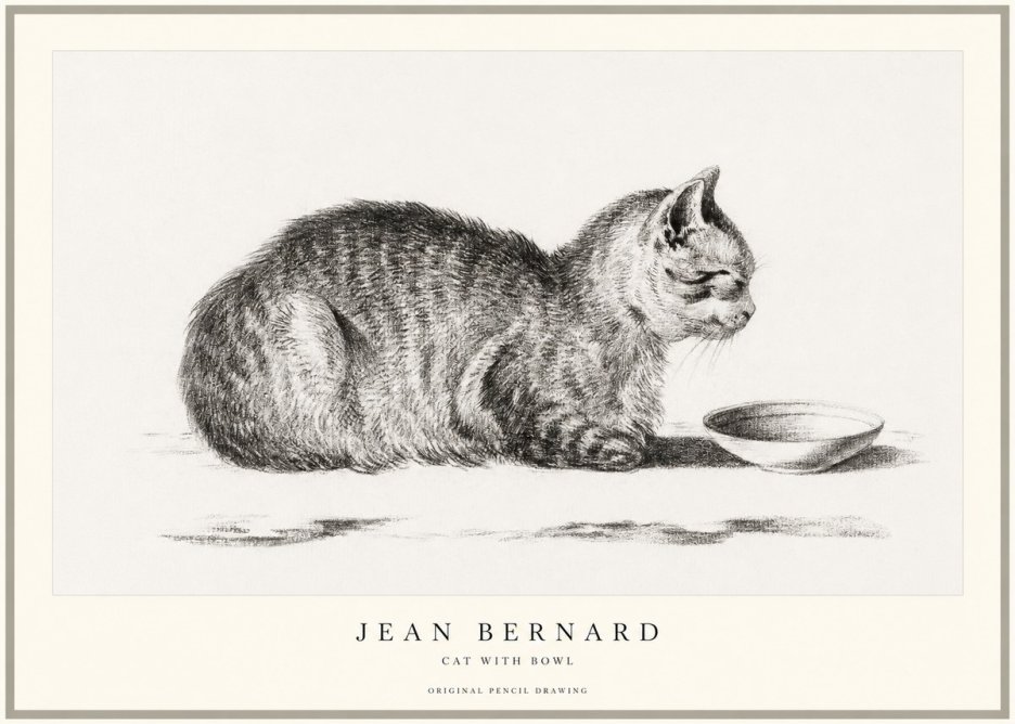Jean Bernard The Cat No2 - Plakat