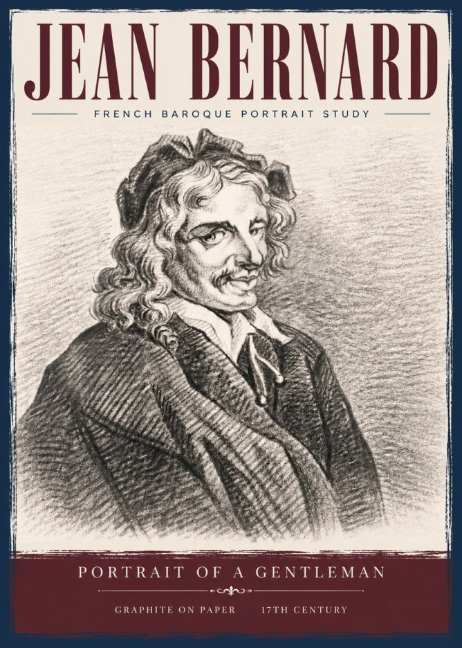 Jean Bernard Portrait of a Gentleman II No5 - Plakat