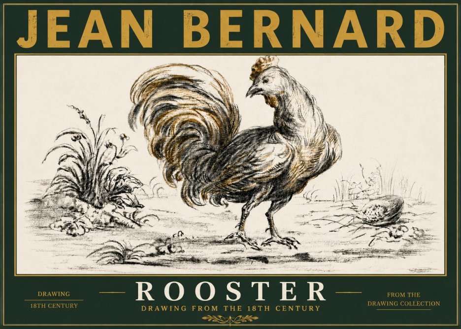 Jean Bernard Rooster No5 - Plakat