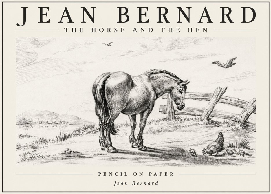 Jean Bernard Horse at the Fence No6 - Plakat