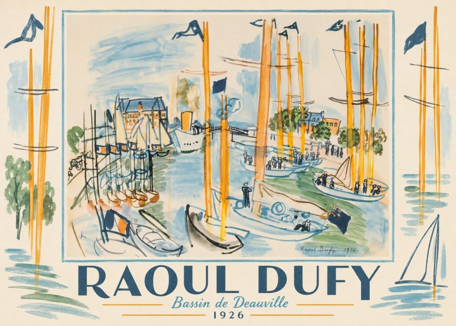 Raoul Dufy Bassin De Deauville No1 - Plakat