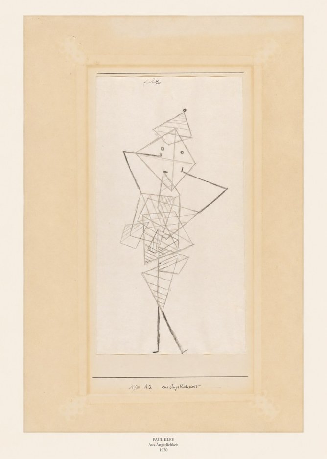 Paul Klee Aus Ängstlichkeit No6 - Plakat