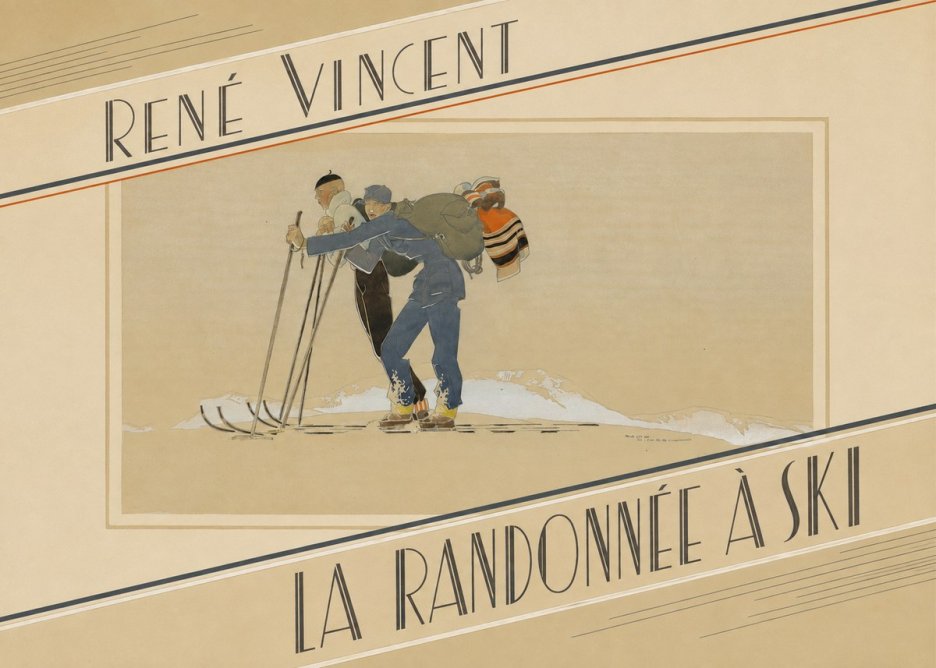 René Vincent La Randonnée À Ski No5 - Plakat