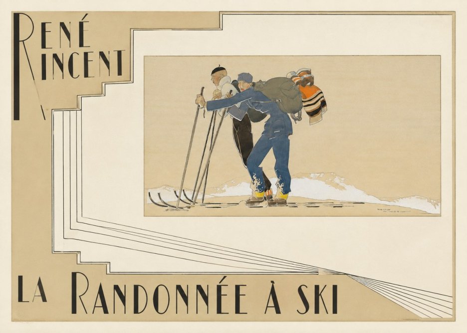 René Vincent La Randonnée À Ski No6 - Plakat