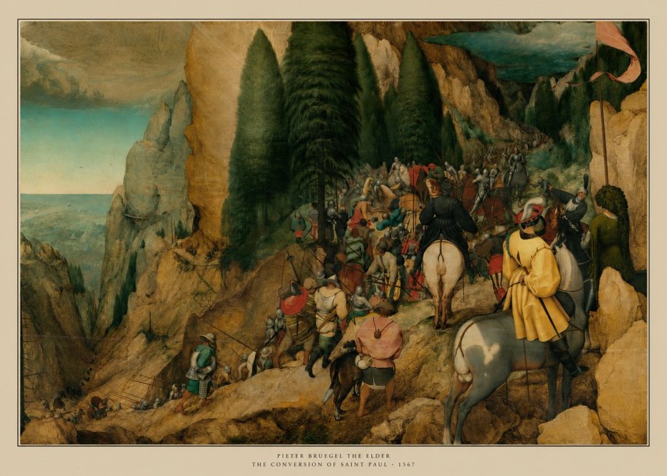 Pieter Bruegel The Conversion of Saint Paul I No6 - Plakat
