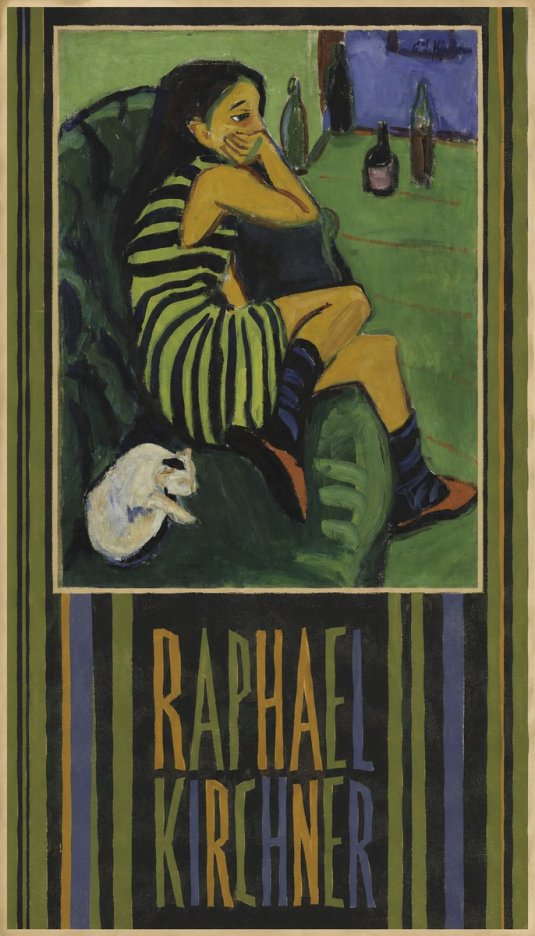 Raphael Kirchner Woman with a Cat No5 - Plakat