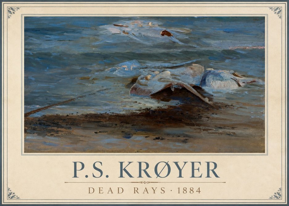 P.S. Krøyer Dead Skates No2 - Plakat