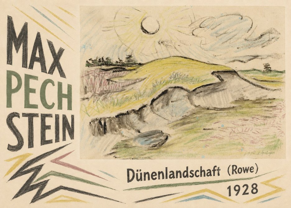 Max Pechstein Dünenlandschaft (Rowe) No4 - Plakat
