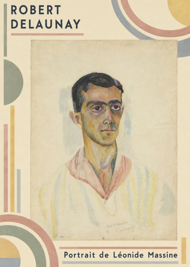 Robert Delaunay Portrait De Léonide Massine No2 - Plakat