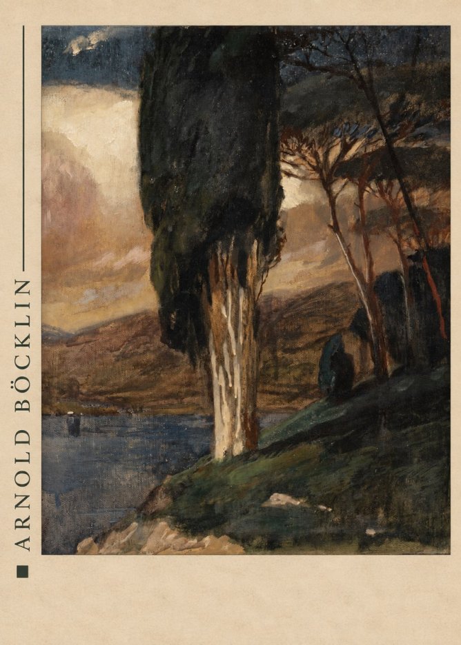 Arnold Böcklin Villa by the Sea II No4 - Plakat