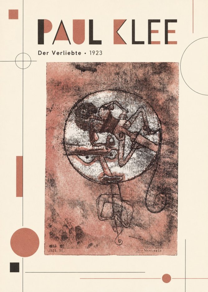 Paul Klee Der Verliebte I No6 - Plakat