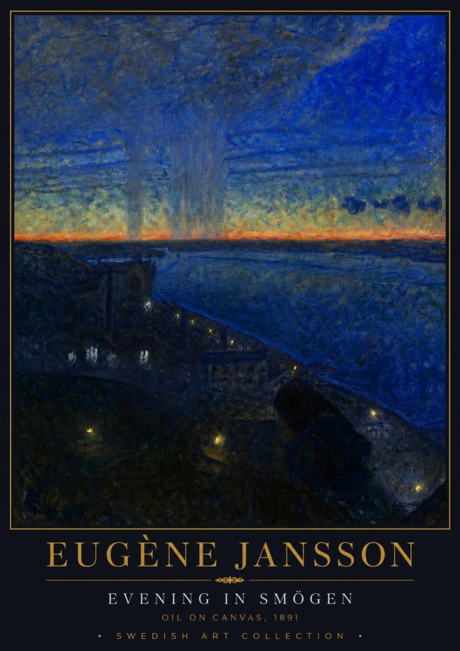 Eugène Jansson Evening in Smögen No5 - Plakat