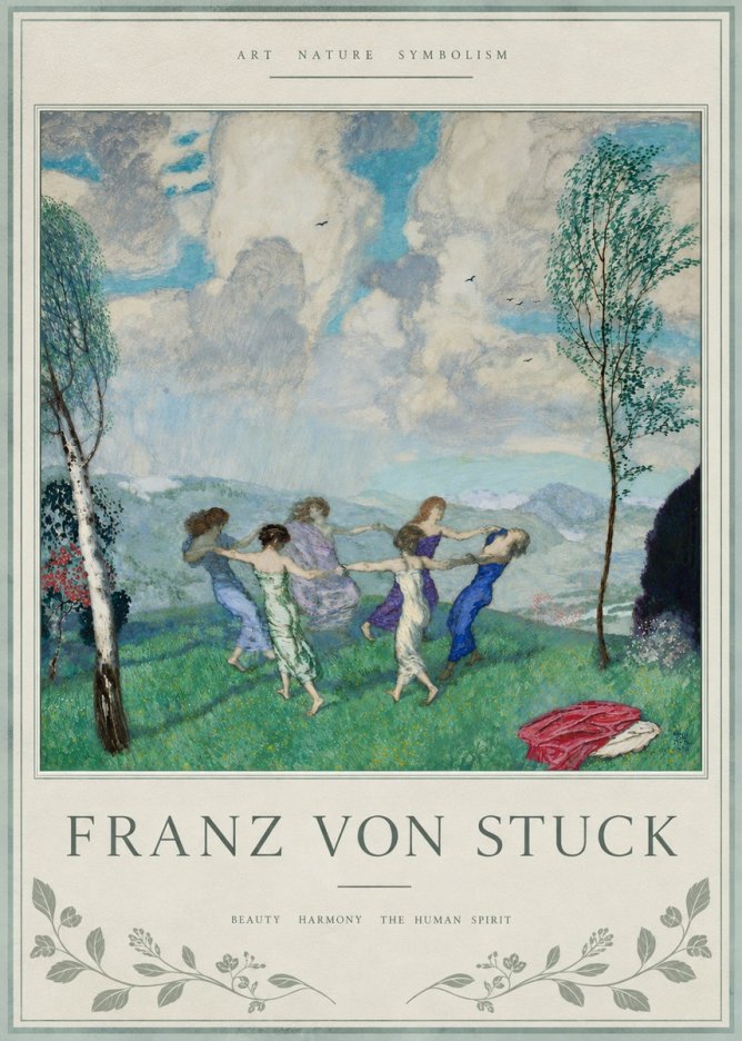 Franz von Stuck Spring Dance No4 - Plakat