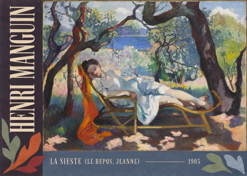 Henri Manguin La Sieste (Le Repos, Jeanne) No2 - Plakat