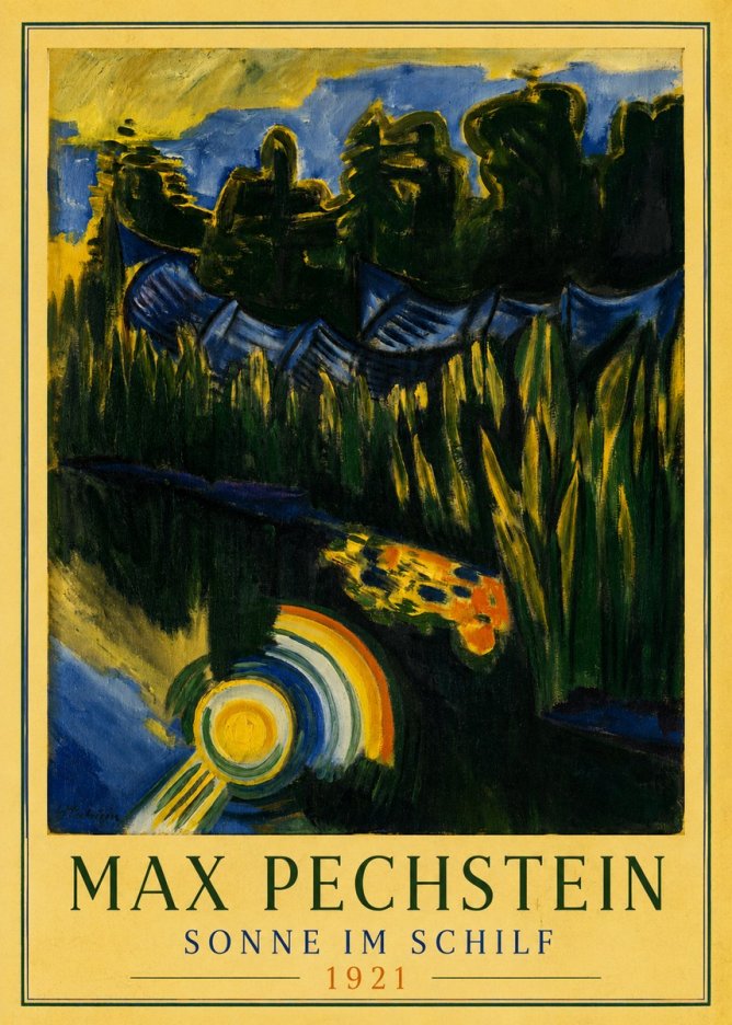 Max Pechstein Sonne Im Schilf No3 - Plakat