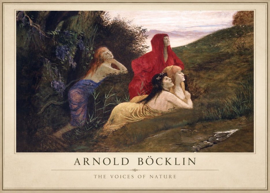 Arnold Böcklin The Voices of Nature No1 - Plakat