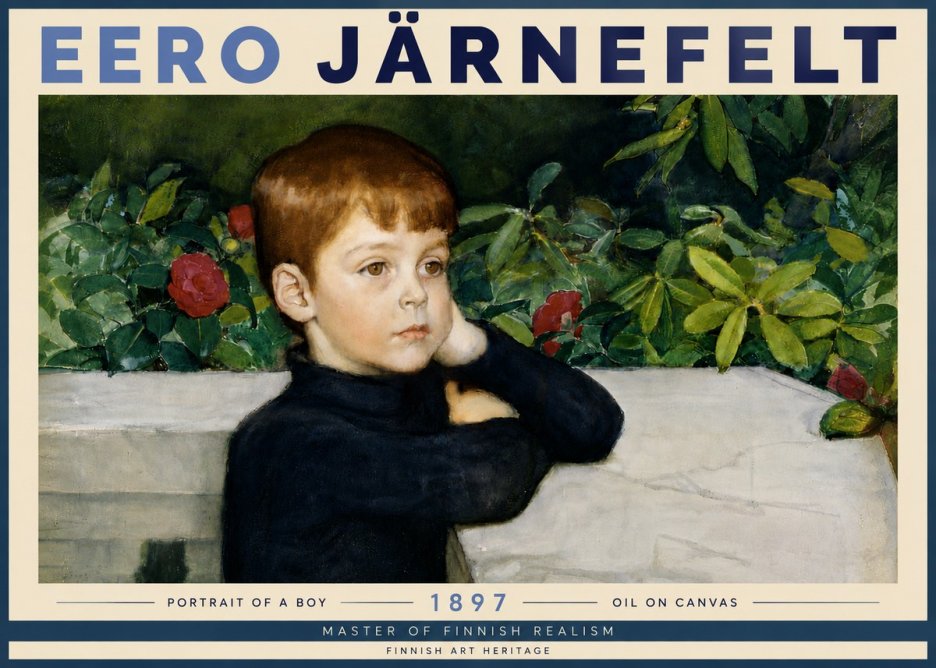 Eero Järnefelt Portrait of a Boy No6 - Plakat
