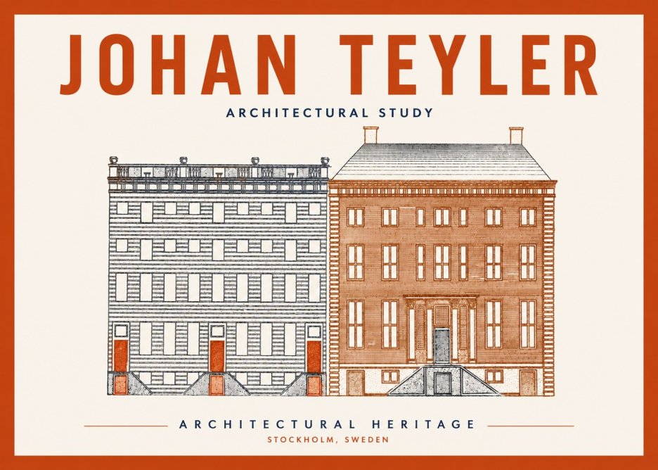 Johan Teyler Two Houses No5 - Plakat