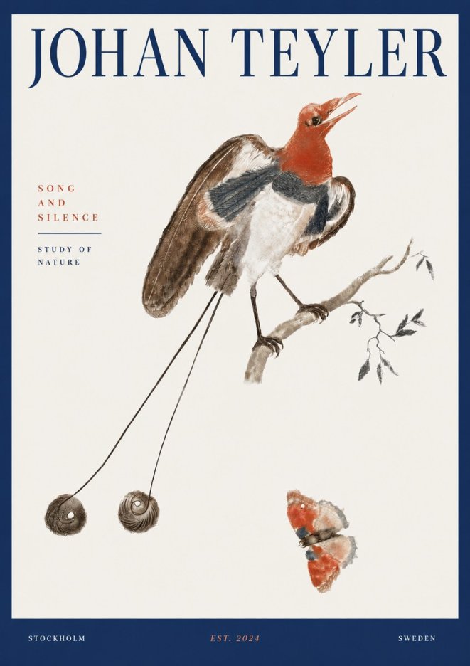 Johan Teyler Song and Silence - Study of Nature No3 - Plakat