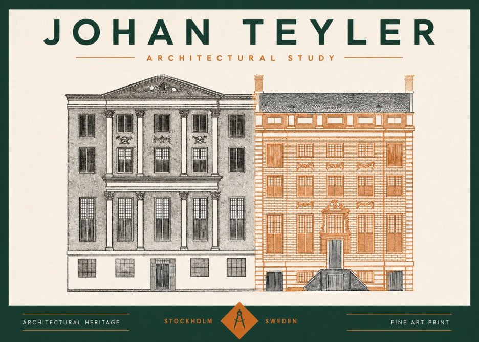 Johan Teyler Architectural Study III No2 - Plakat