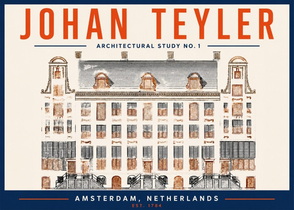 Johan Teyler Architectural Study No. 1 I No2 - Plakat