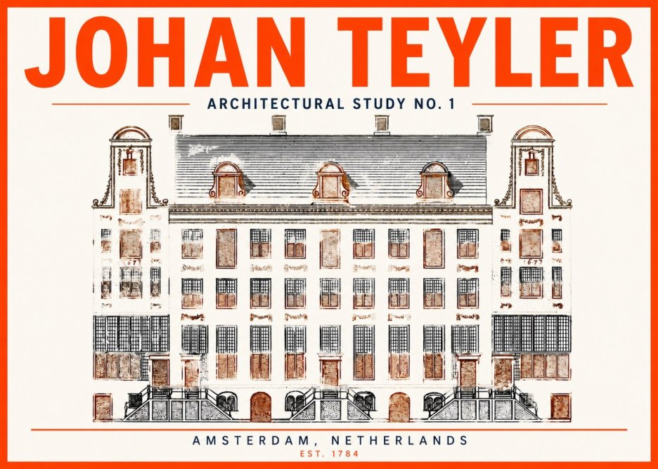 Johan Teyler Architectural Study No. 1 I No3 - Plakat