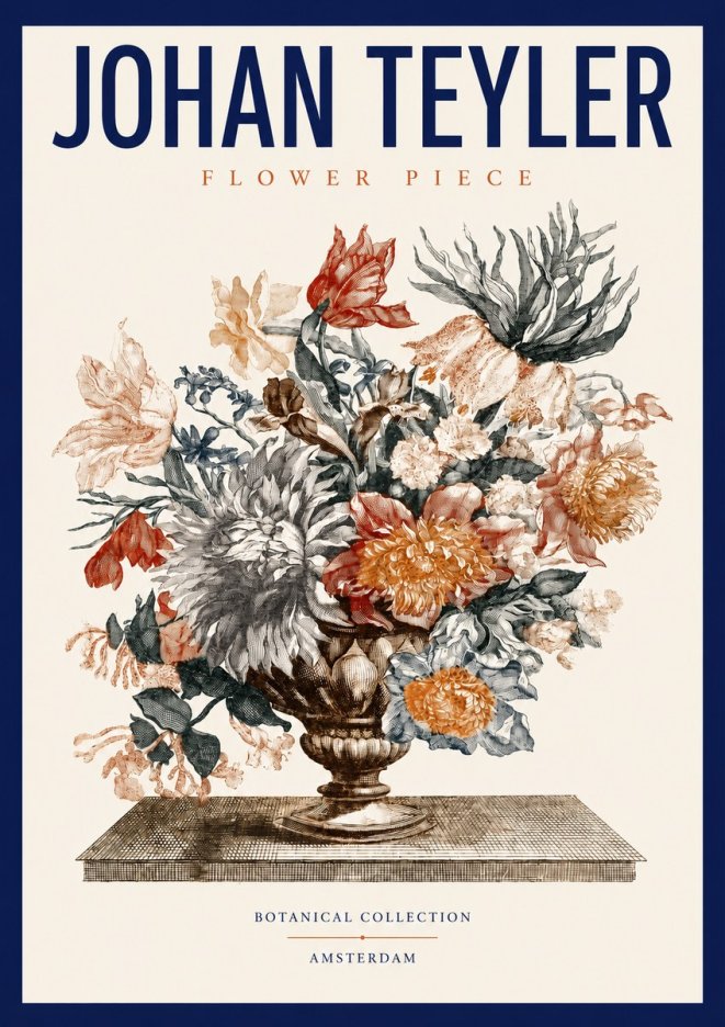Johan Teyler Flower Piece No3 - Plakat