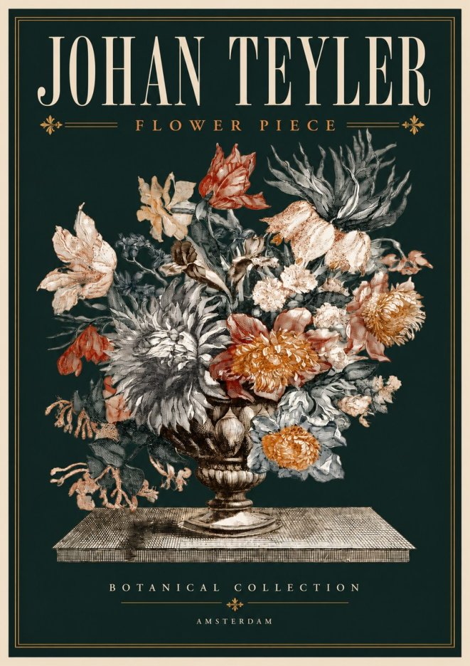 Johan Teyler Flower Piece No4 - Plakat