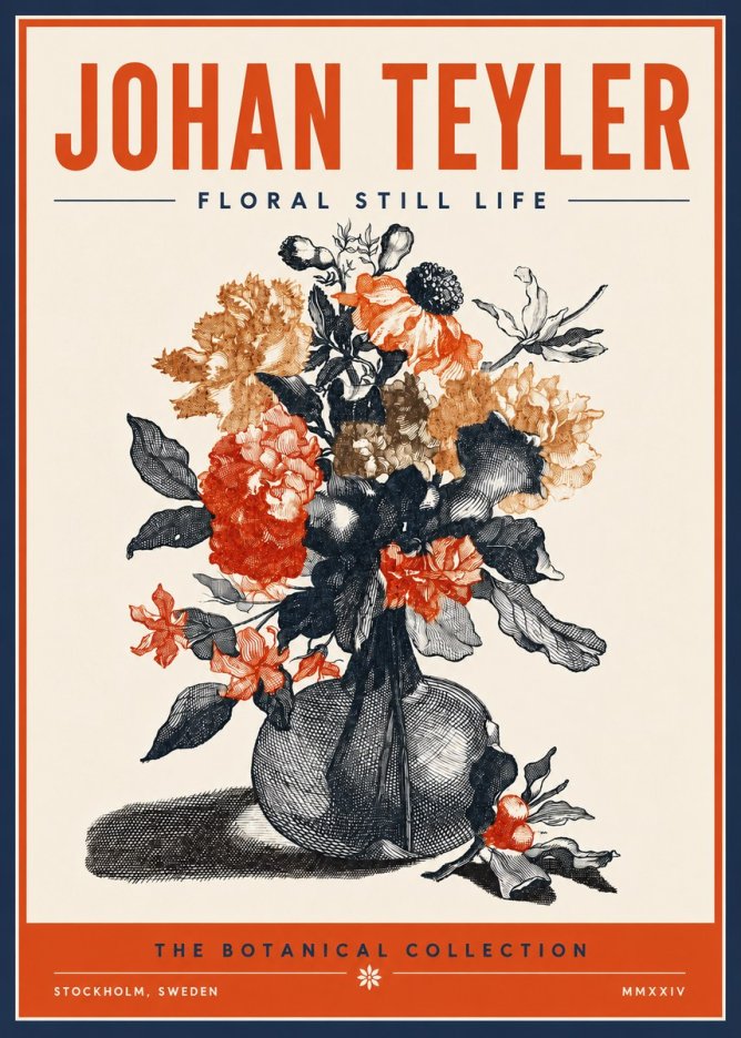 Johan Teyler Floral Still Life II No6 - Plakat