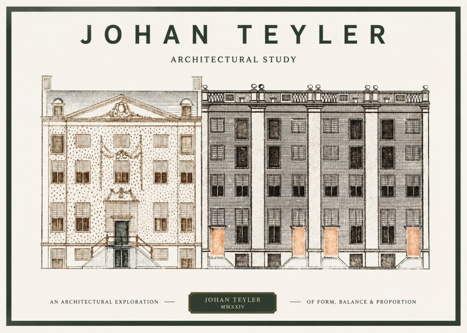 Johan Teyler Architectural Study IV No1 - Plakat