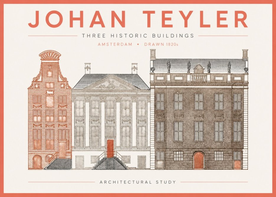 Johan Teyler Three Historic Buildings No2 - Plakat
